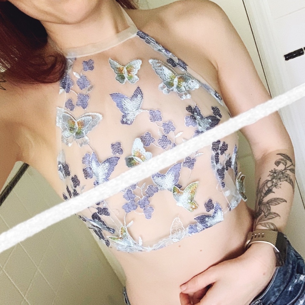 Custom Mesh Butterfly Halter